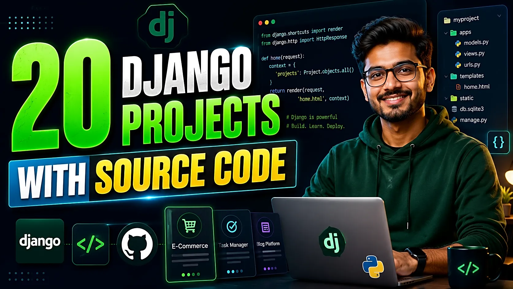 20 Django Projects with Source Code for Final Year Students thumbnail