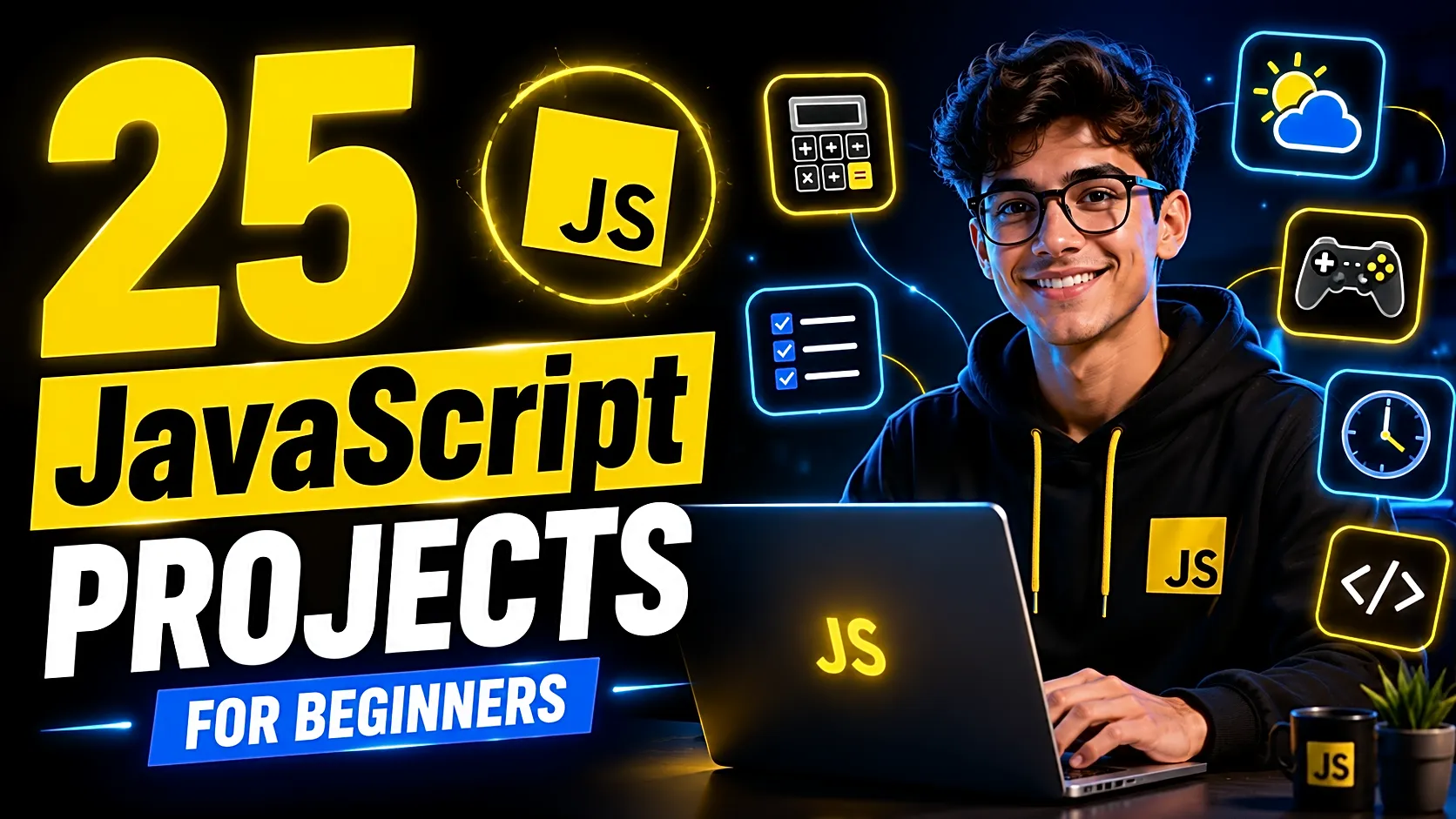 25 JavaScript Projects for Beginners With Source Code Ideas thumbnail