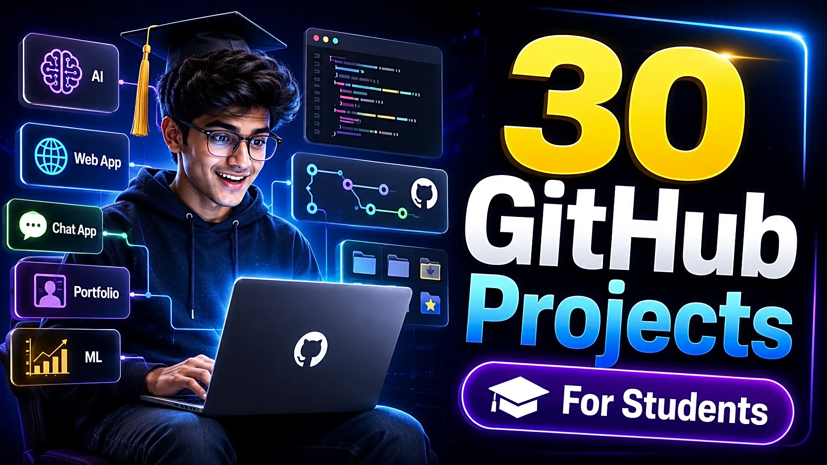 30 GitHub Projects for Students With Source Code, README Tips & Final-Year Guide thumbnail