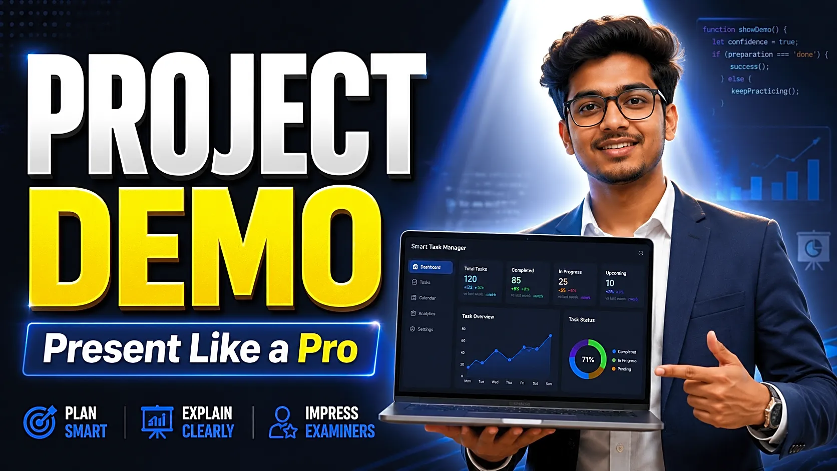 How to Present Your Final Year Project Demo: PPT Flow, Viva Tips & Demo Script thumbnail