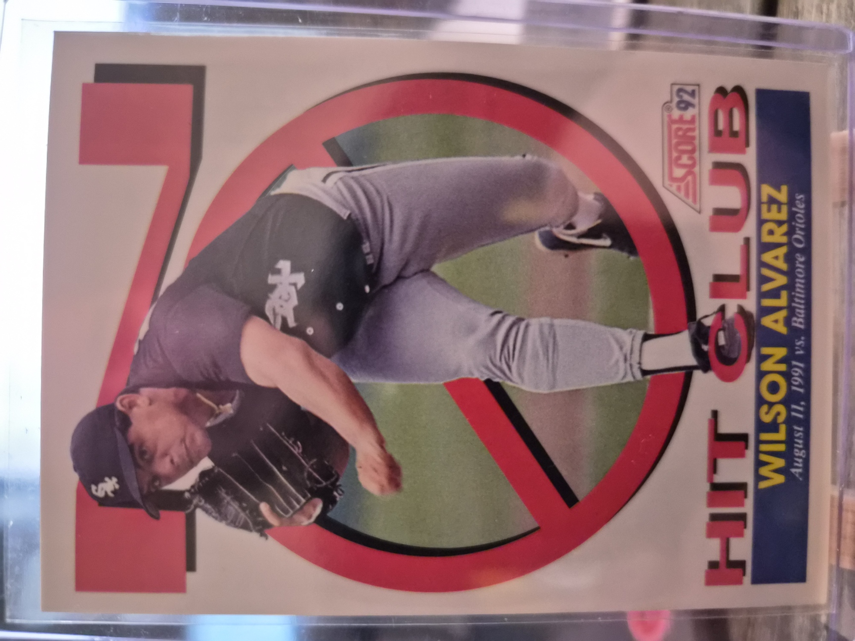 1992 Score Wilson Alvarez "No Hit Club", card #428