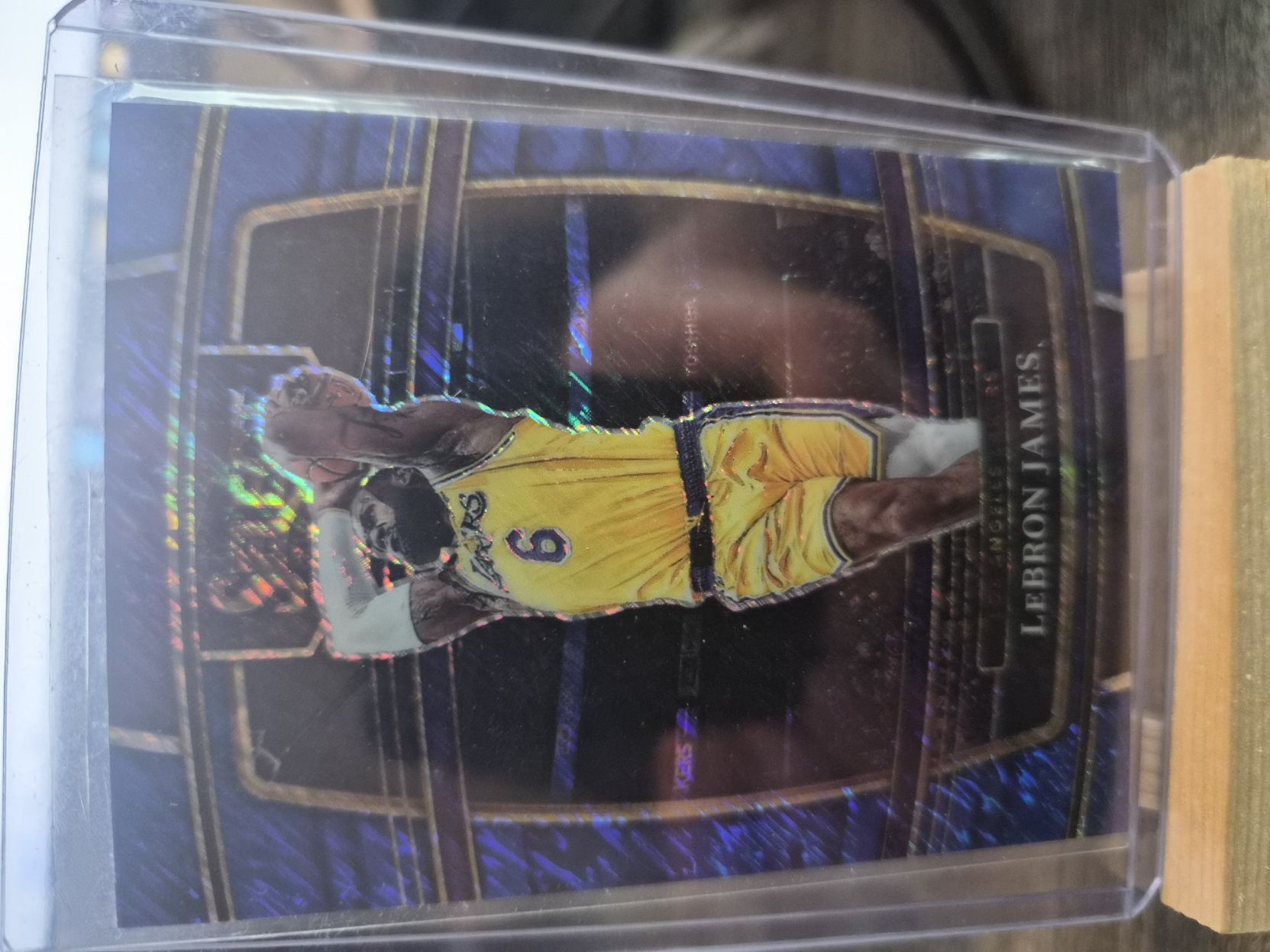 LeBron James #100 Blue Shimmer Prizm