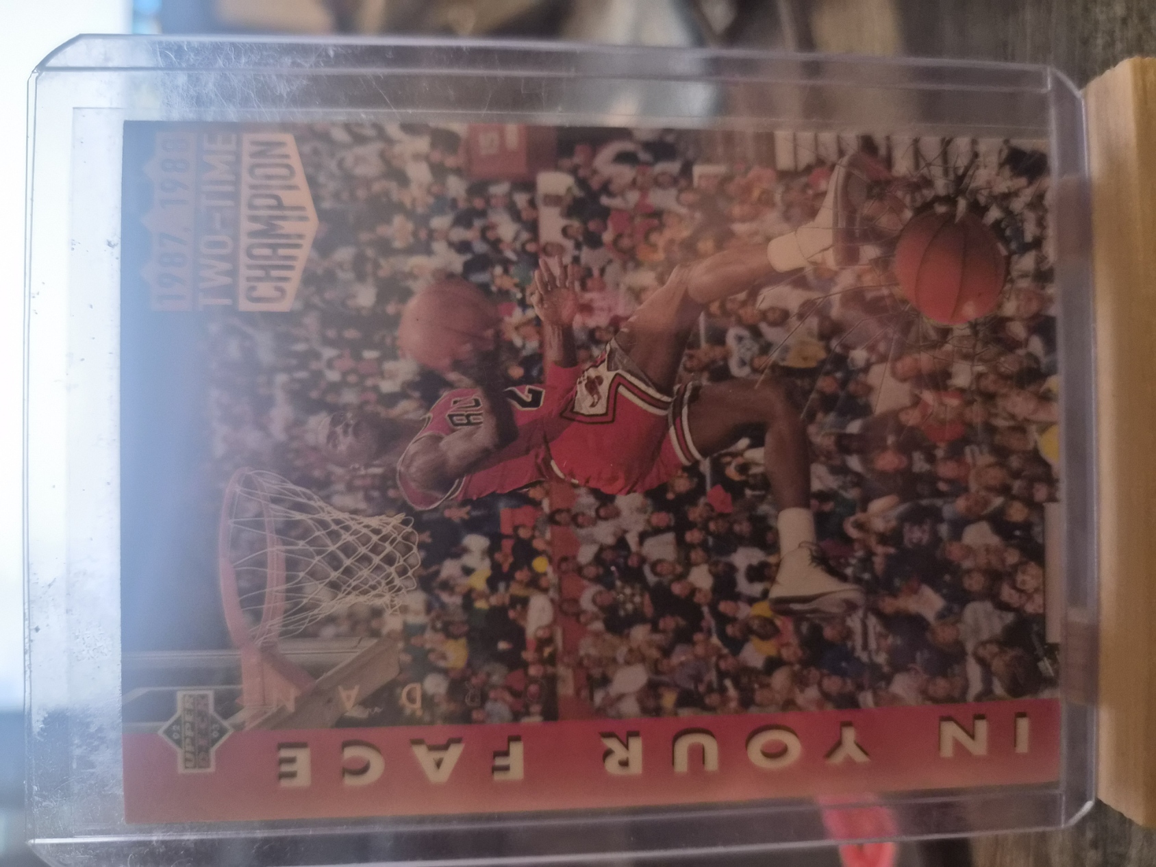1992-93 Upper Deck Michael Jordan "In Your Face" Card (#453)