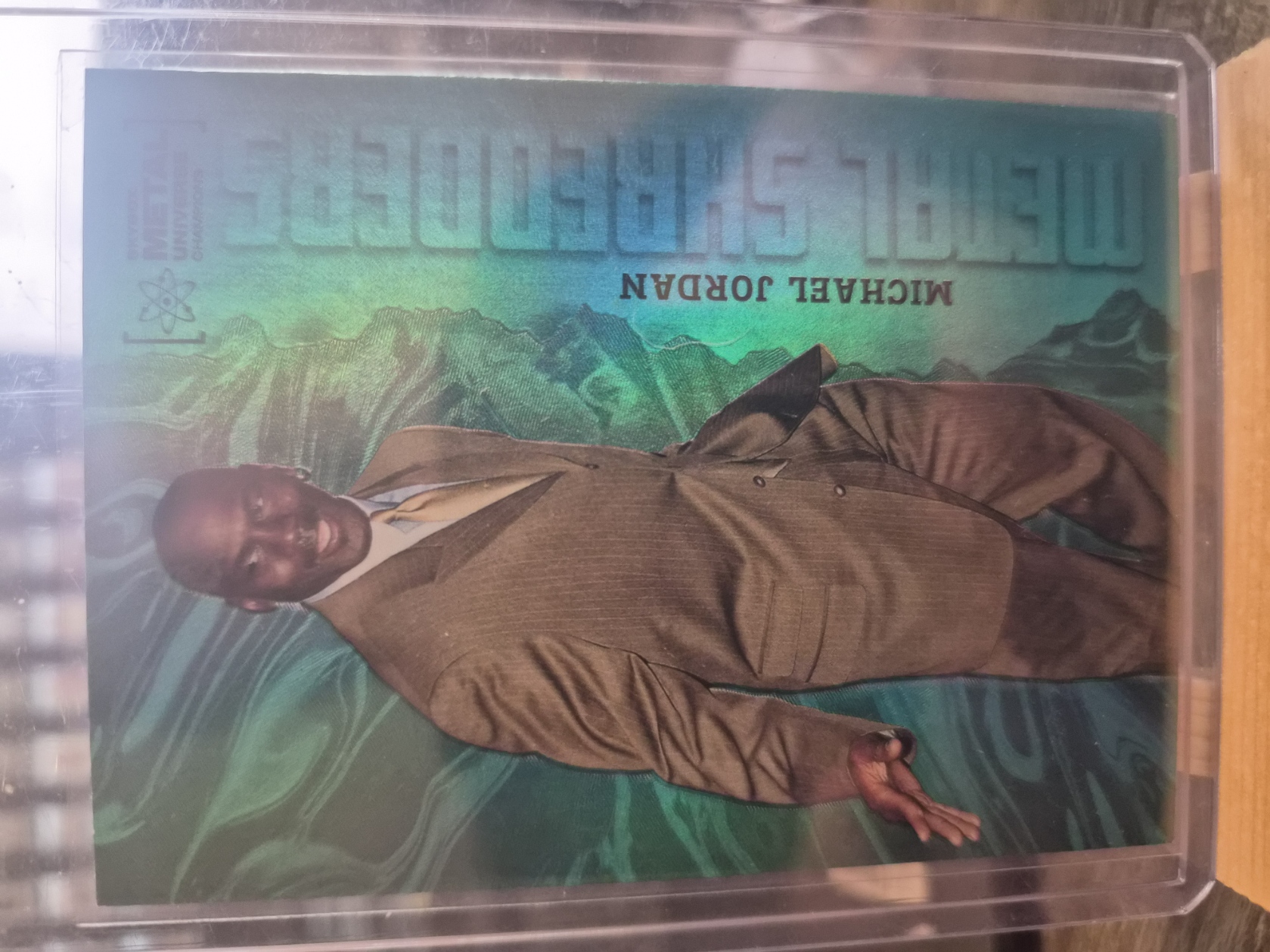 2022 Skybox Metal Universe Champions Michael Jordan "Metal Shredders" (#101).