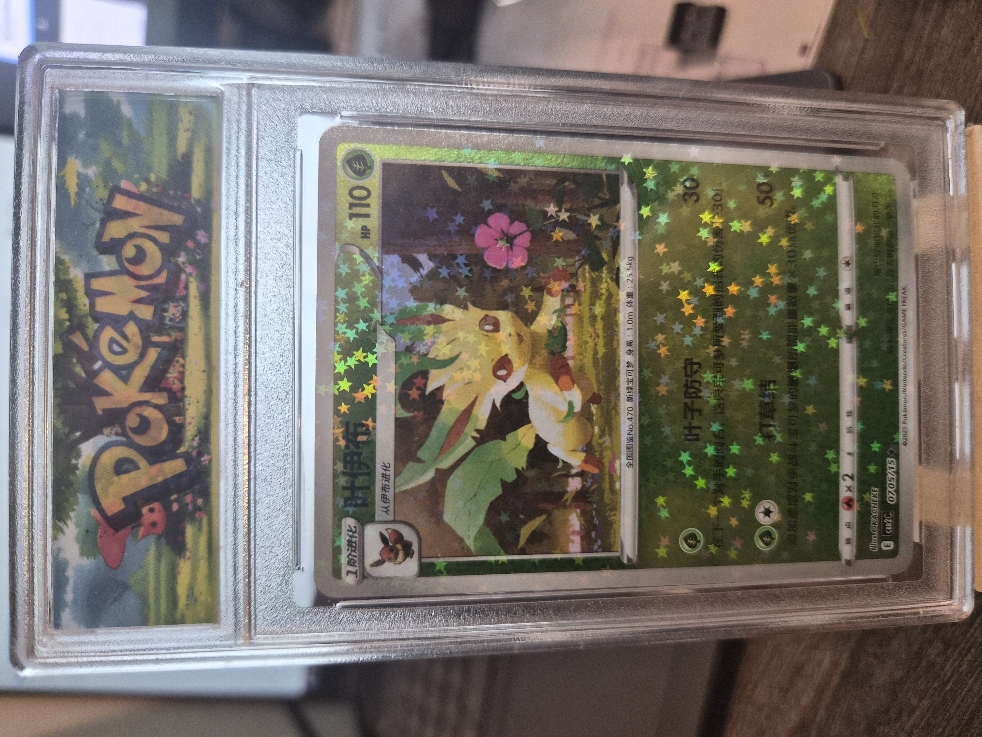 2025 Leafeon Star Hologram Slab