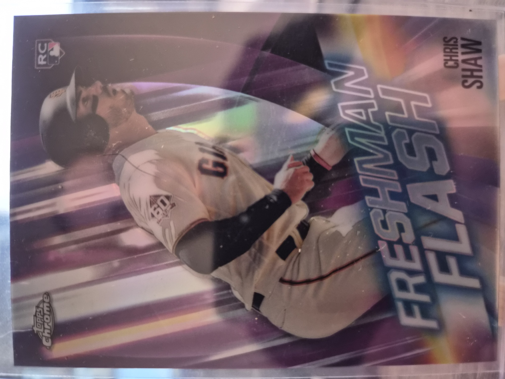 2019 Topps Chrome Chris Shaw "Freshman Flash", card #FF-11