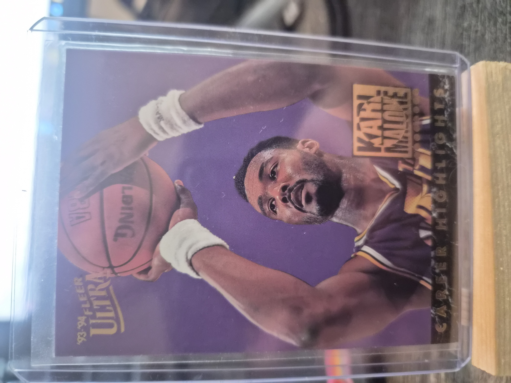 Karl Malone #8 Career Highlights insert