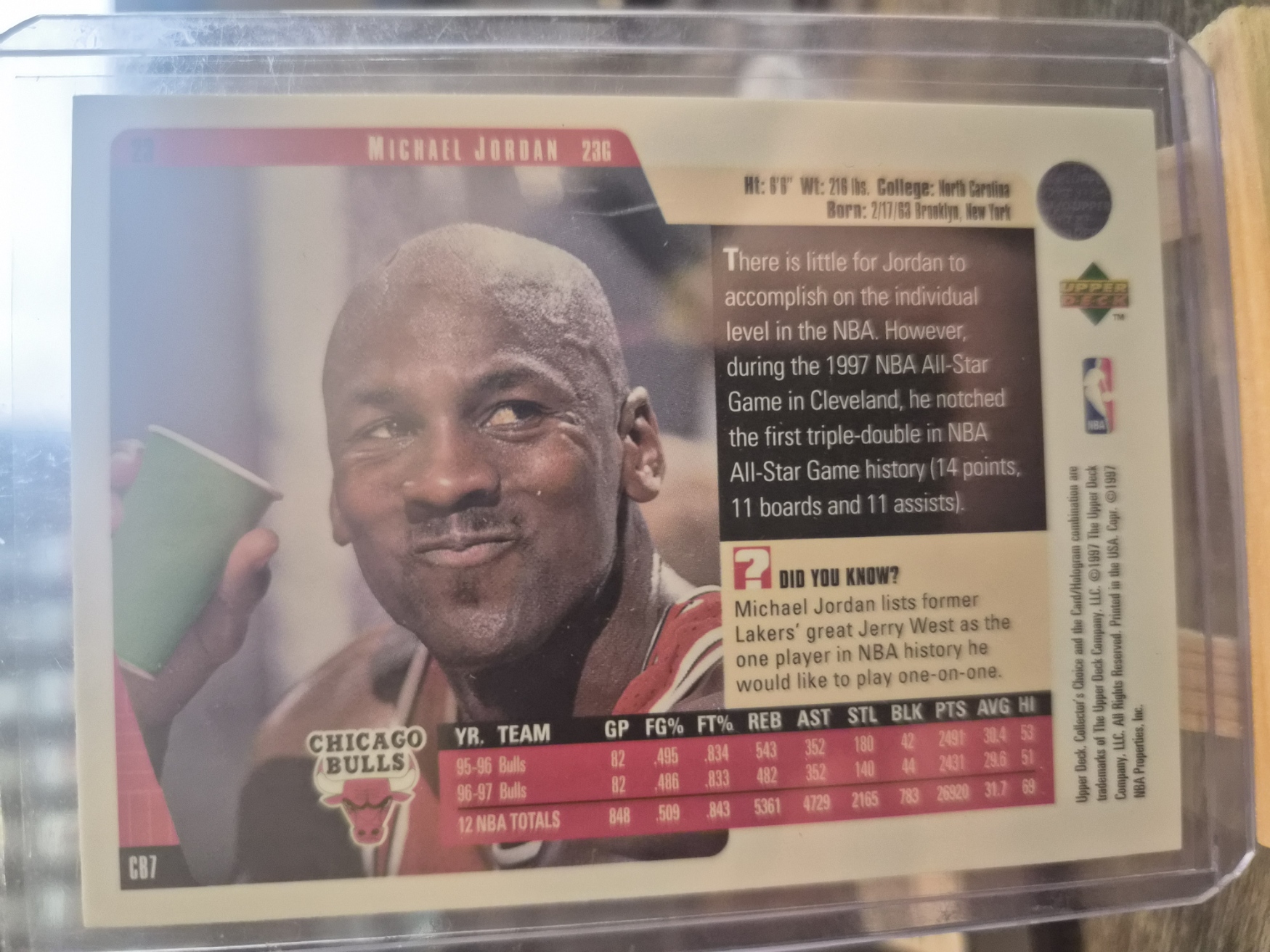 1997-98 Upper Deck Collector's Choice Michael Jordan (#23)