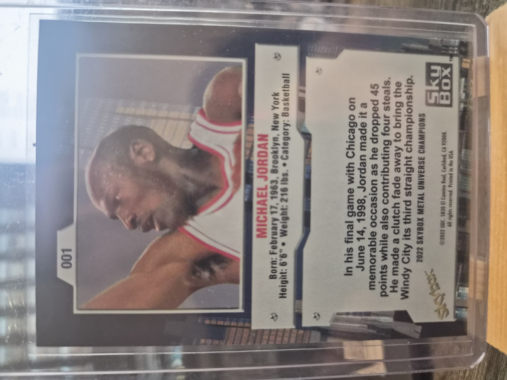2021 Upper Deck Skybox Metal Universe Champions Michael Jordan (#1)