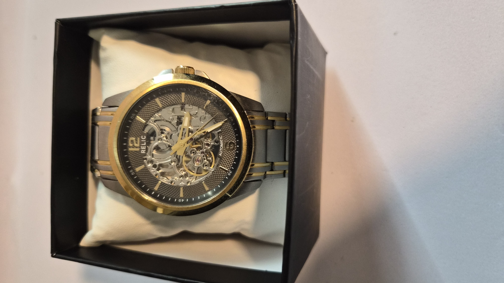 Relic by Fossil Men's Damon Automatic Skeleton Watch