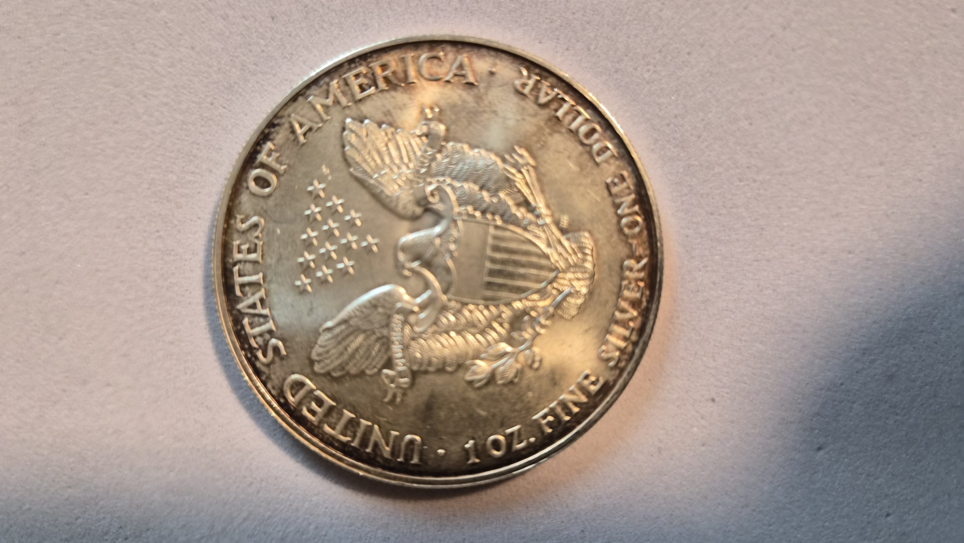 1998 American Silver Eagle one-dollar coin