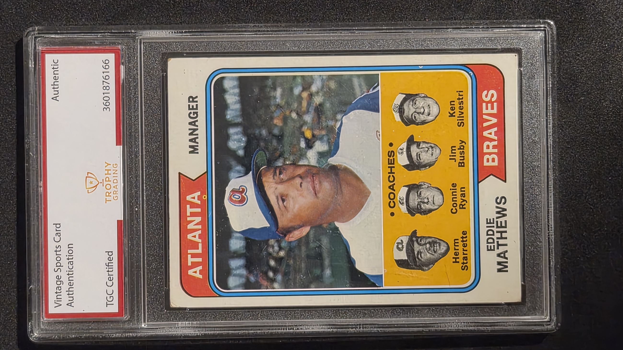 1974 Topps Eddie Mathews #340