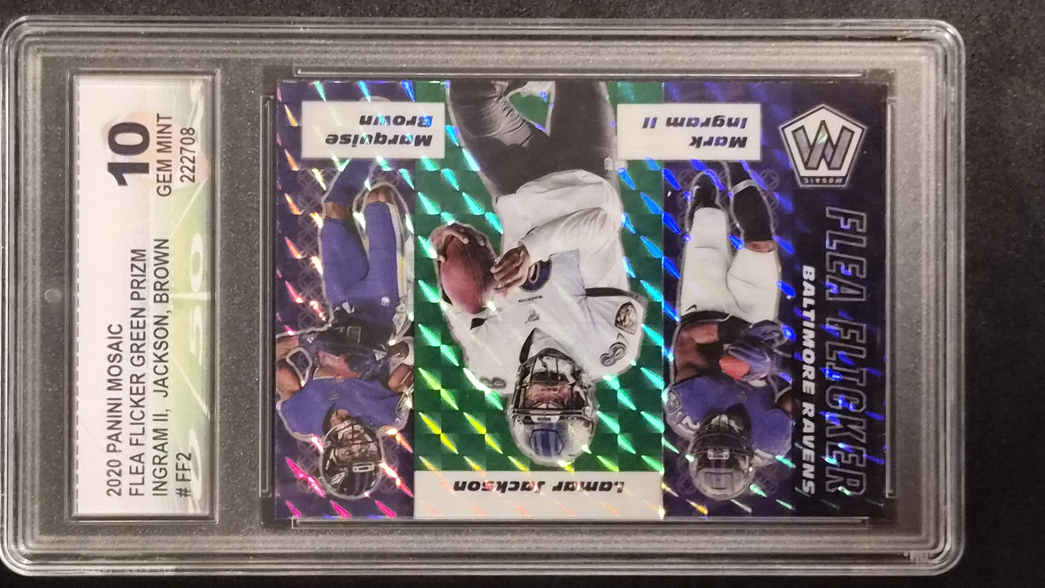 2020 Panini Mosaic Flea Flicker Green Prizm (#FF2)