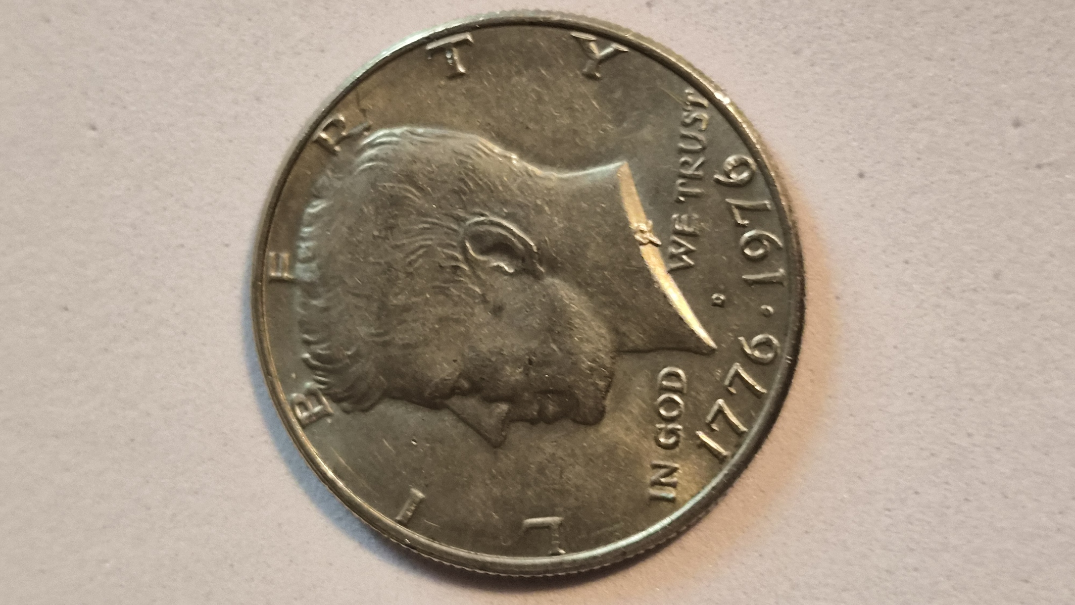 1776–1976 D Kennedy Bicentennial Half Dollar