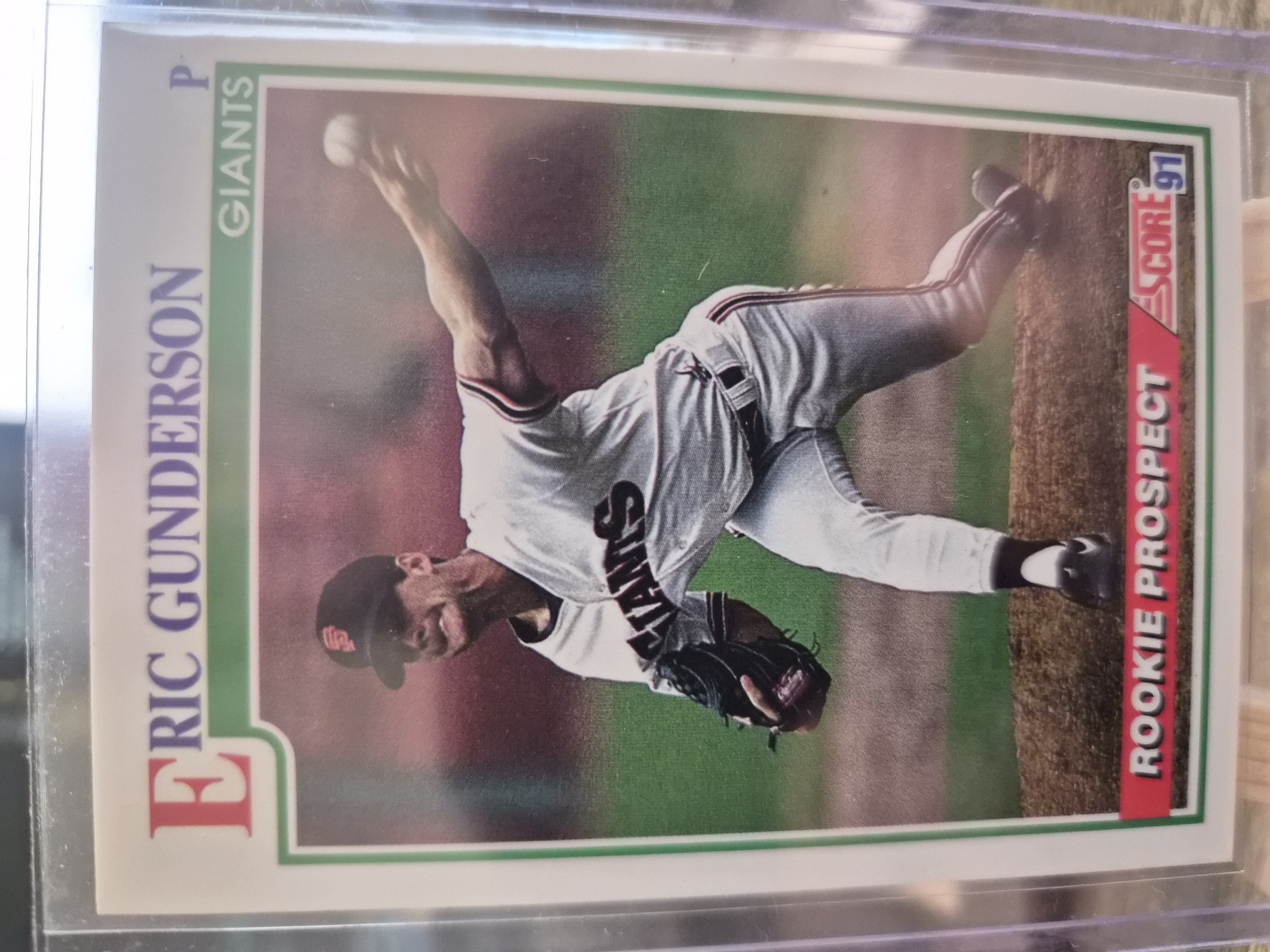 1991 Score #744 Eric Gunderson Rookie Prospect