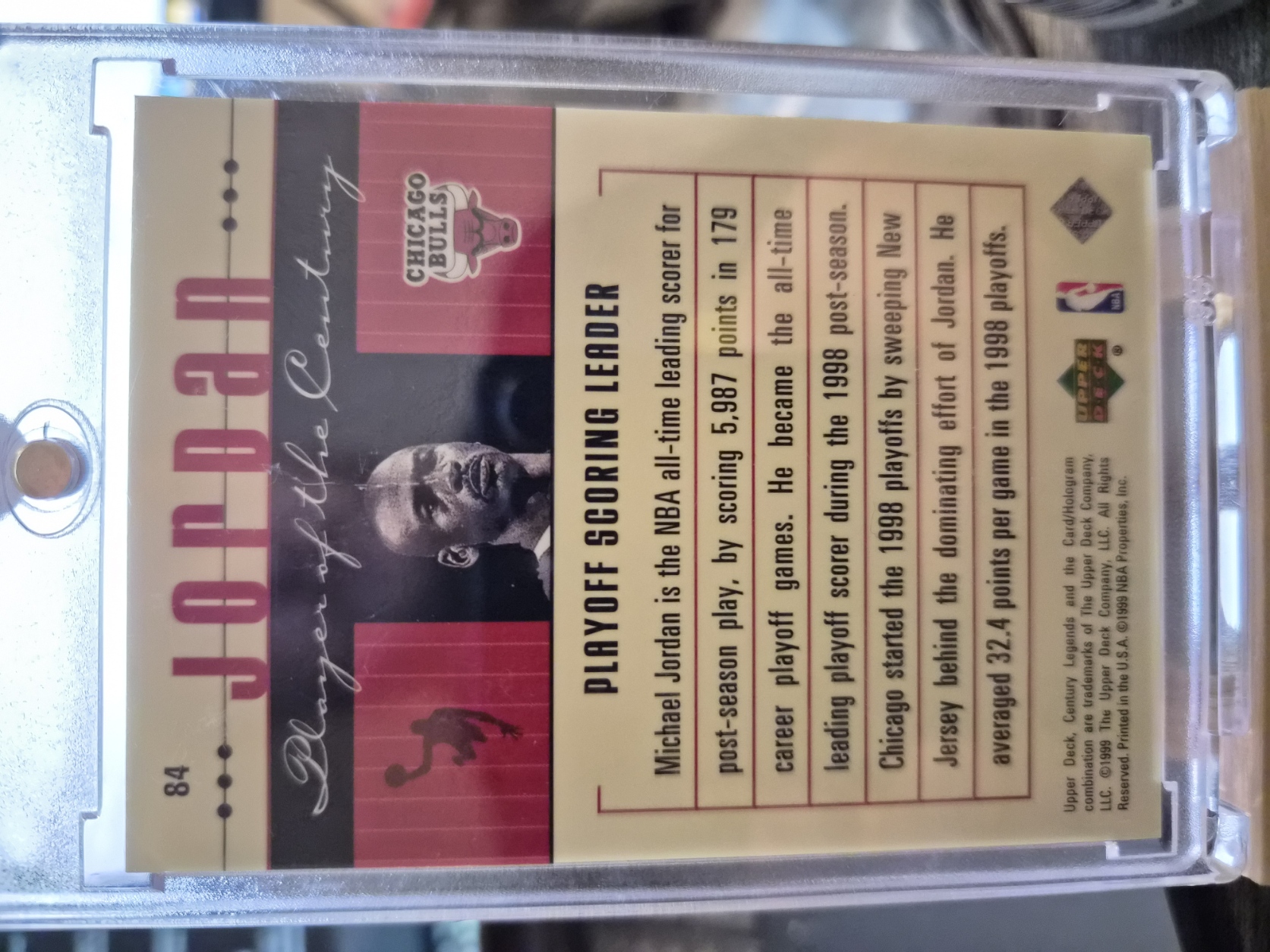 Michael Jordan #84 Player of the Century