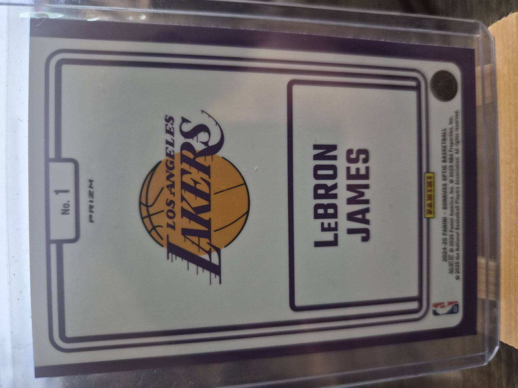 LeBron James #1 Purple Prizm