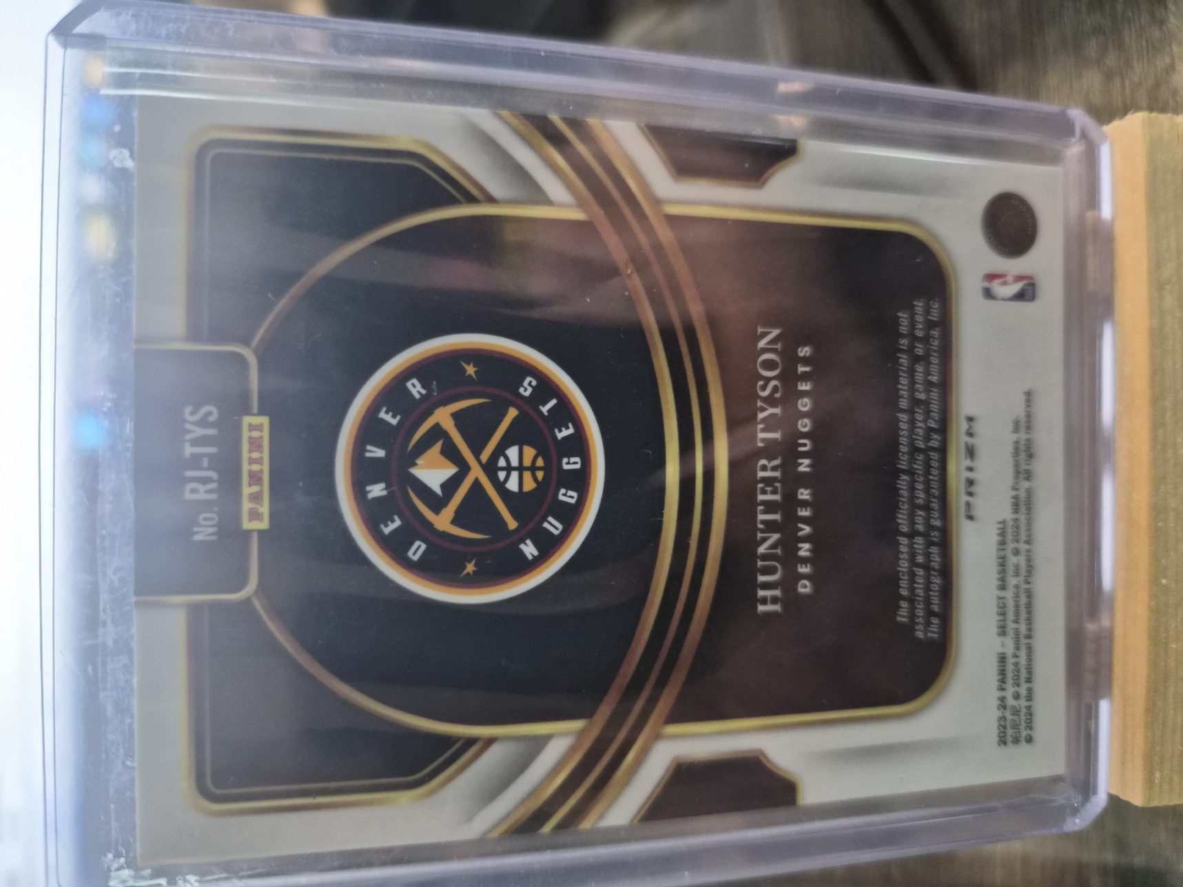 Hunter Tyson #RJ-TYS Rookie Patch Autograph (RPA)