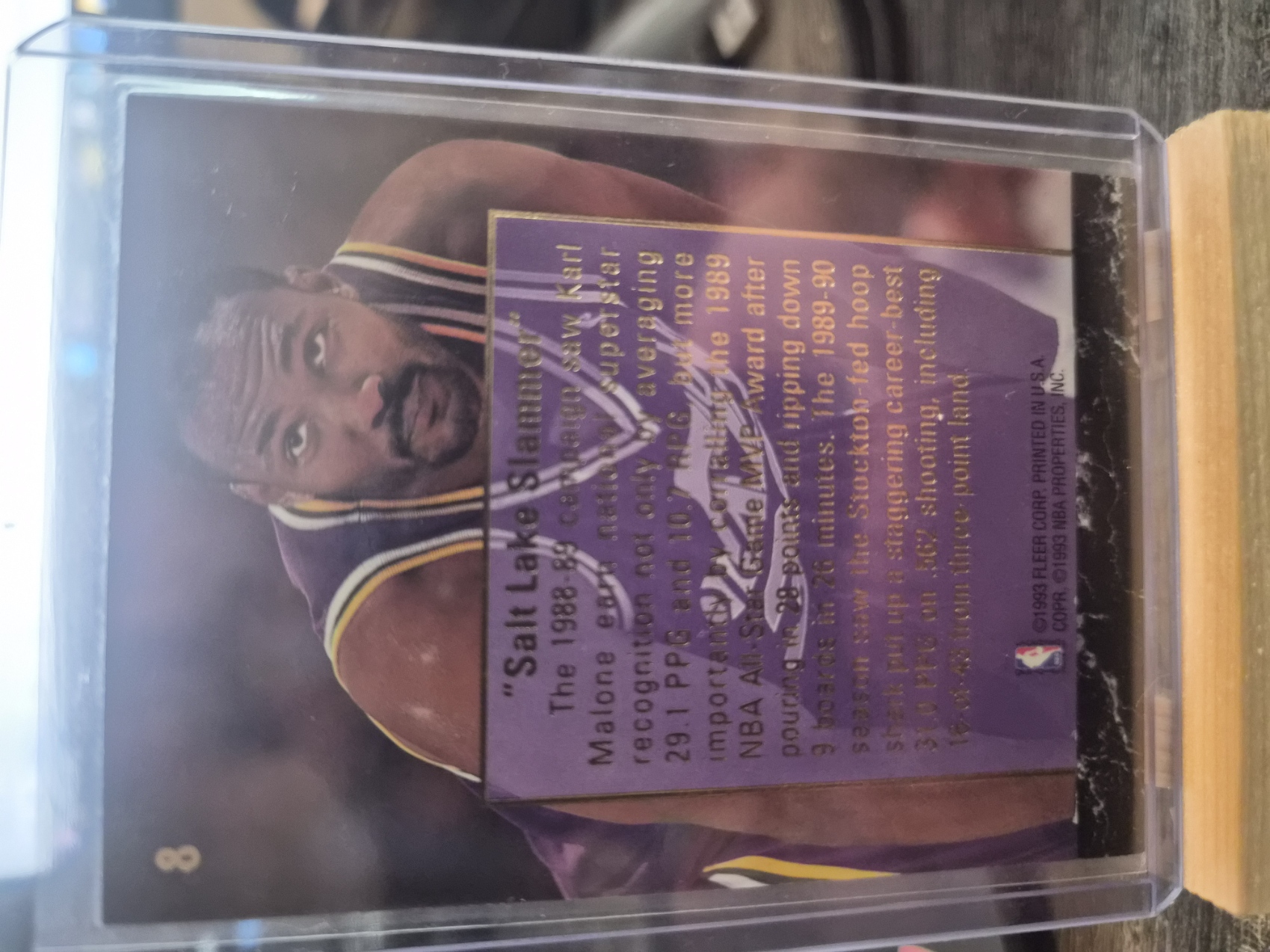 Karl Malone #8 Career Highlights insert