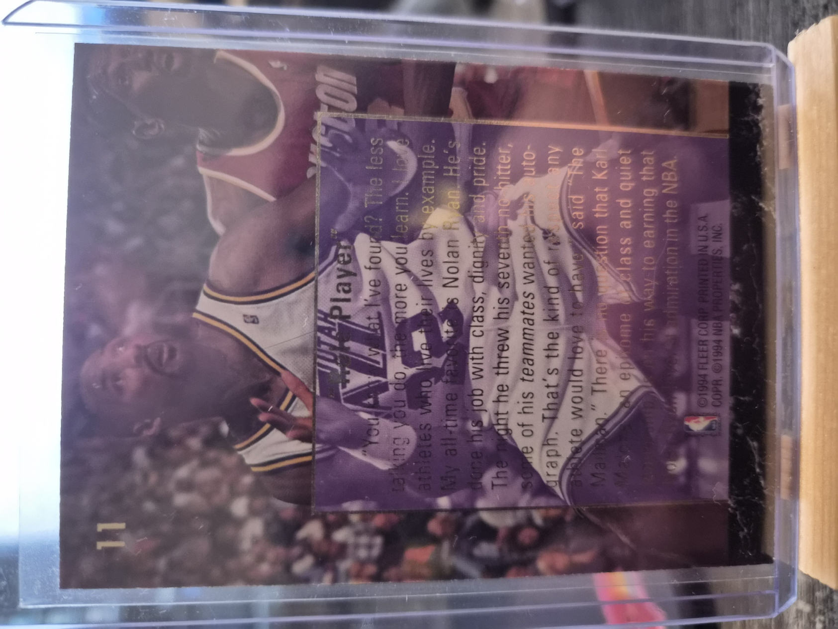 1994 Karl Malone Career Highlights insert #11