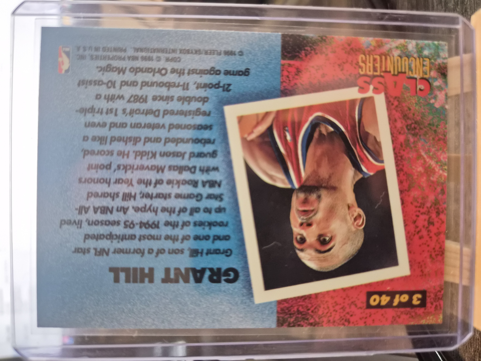 Grant Hill #3 Class Encounters insert
