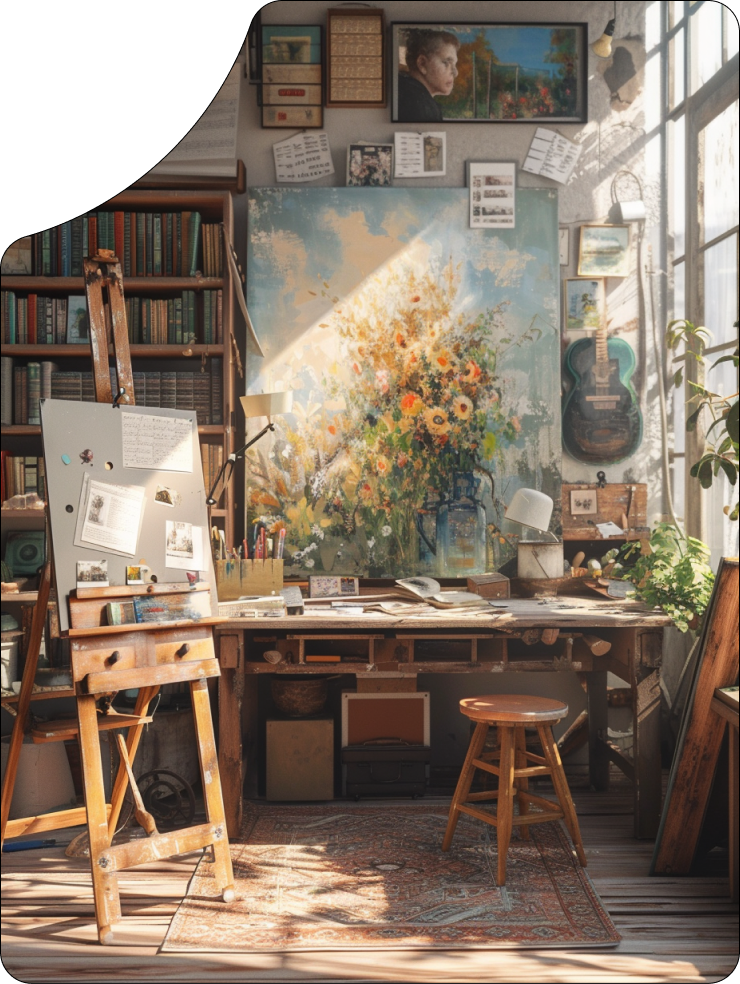 Atelier kunstenaar