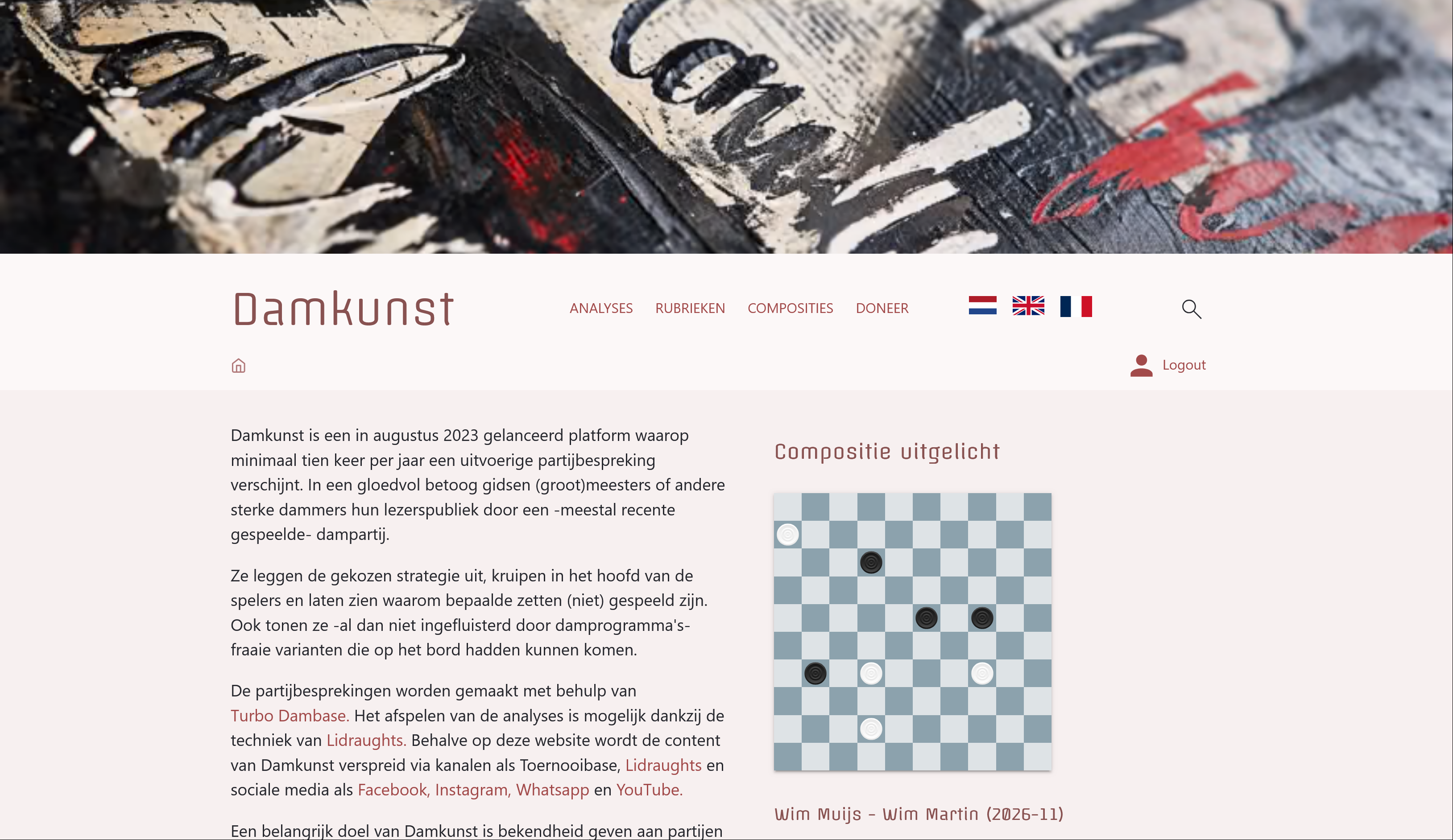 afbeelding Damkunst