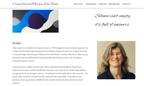afbeelding Craniosacraal therapie Den Haan