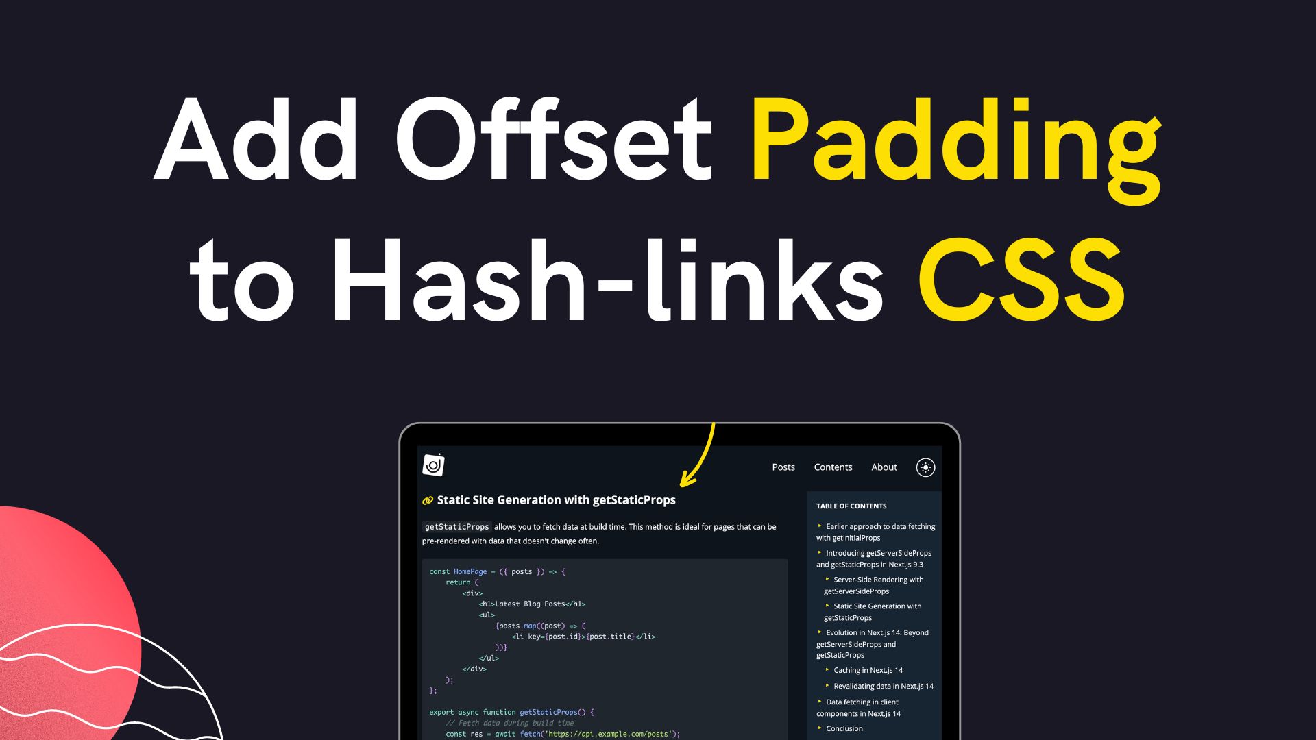 How to add an automatic offset to scroll position for hash-links