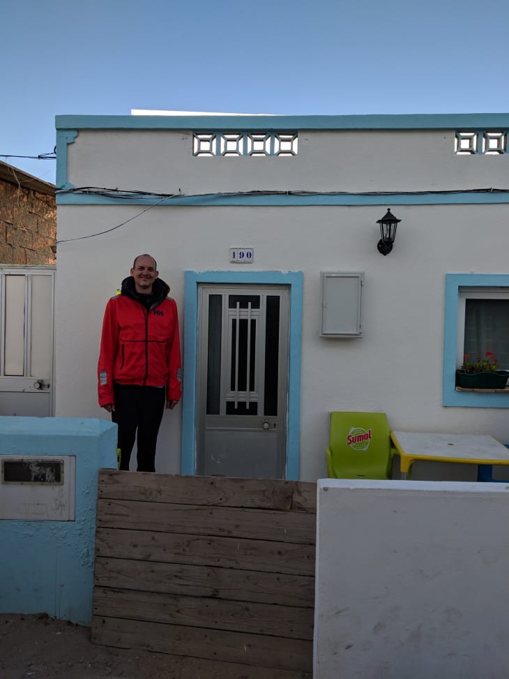 This little fishing village had no roads and no cards and its inhabitants seem to be rather small.