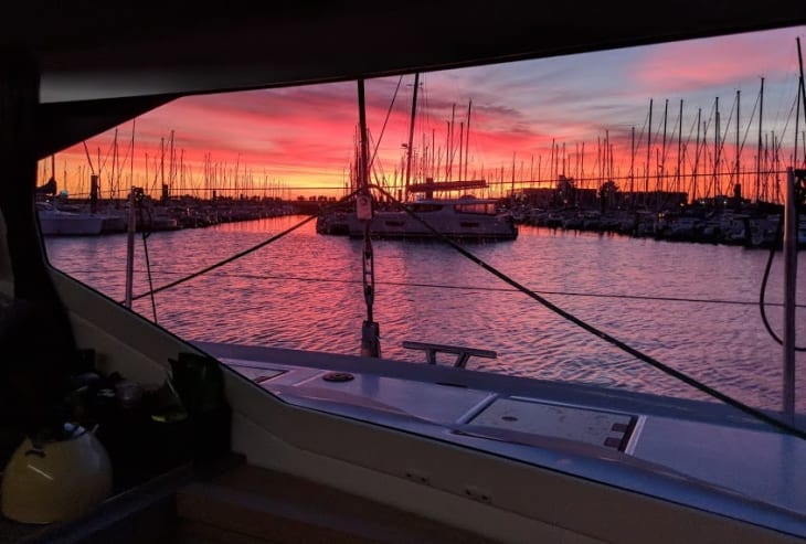 Cooking with a view.