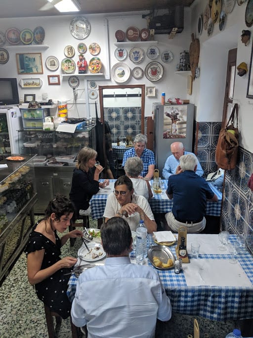 If you go to Sesimbra, you must go to this spot with the freshest and most inexpensive seafood we had along this whole coast.