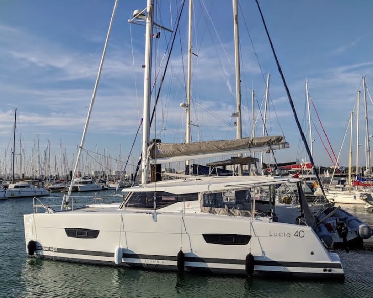 SV Kaya in La Rochelle France where we bought her in late 2018