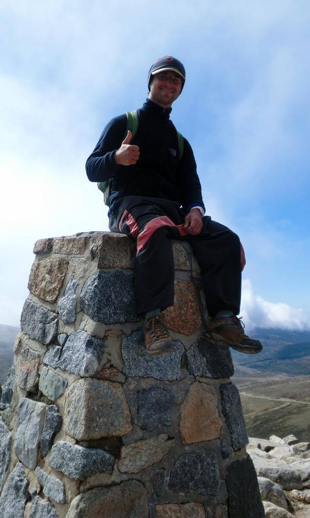 Auf dem Gipfel des Mount Kosciuszko!