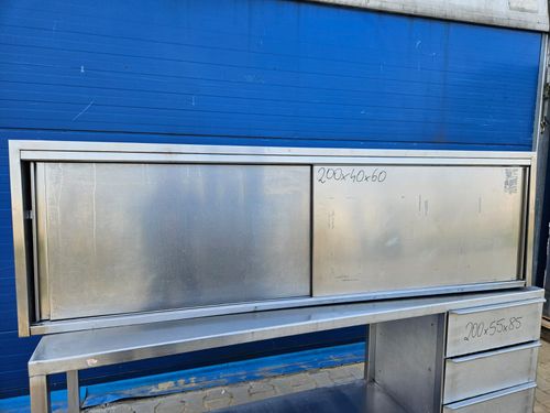 Butcher/working tables Wall hanging cabinet 200x40x60