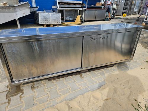Butcher/working tables Wall hanging cabinet 200x40x60