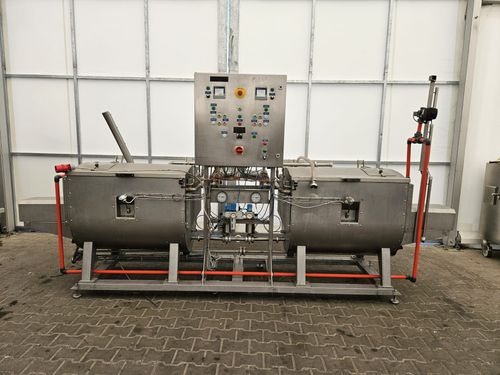 Kotły Kocioł warzelny z mieszadłem 600l (2x300l) na parę EMPTING