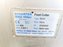 Maszyna Kutry masarskie Kuter misowy Scharfen TC11 6