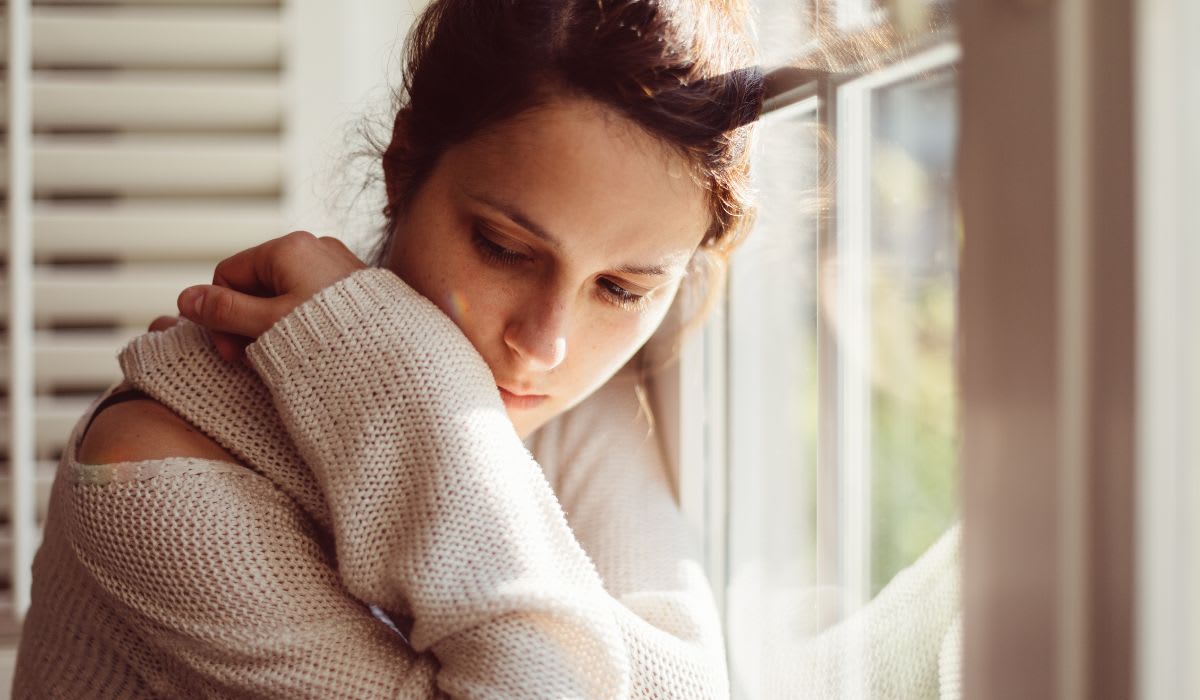 woman sad
