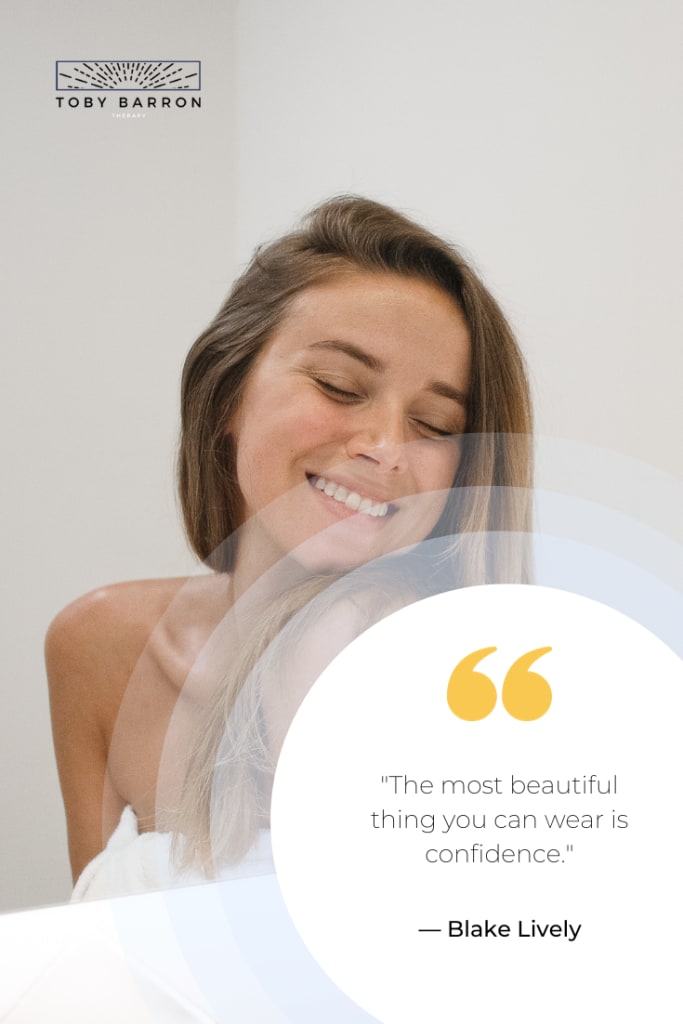 "The most beautiful thing you can wear is confidence."