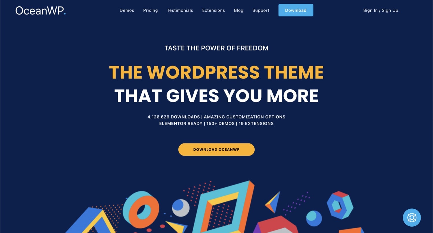 OceanWP WordPress theme