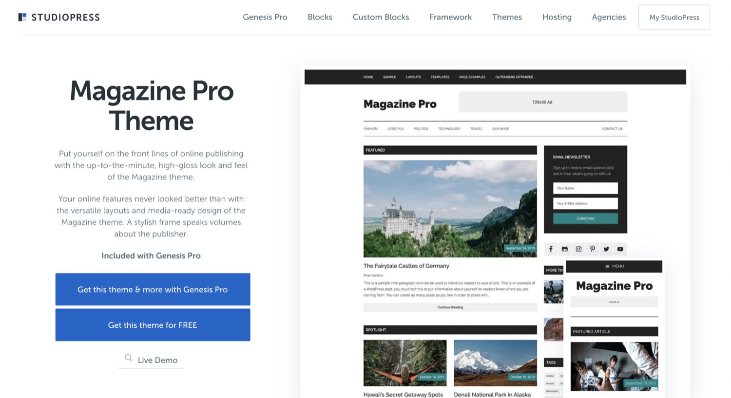 Magazine Pro WordPress theme