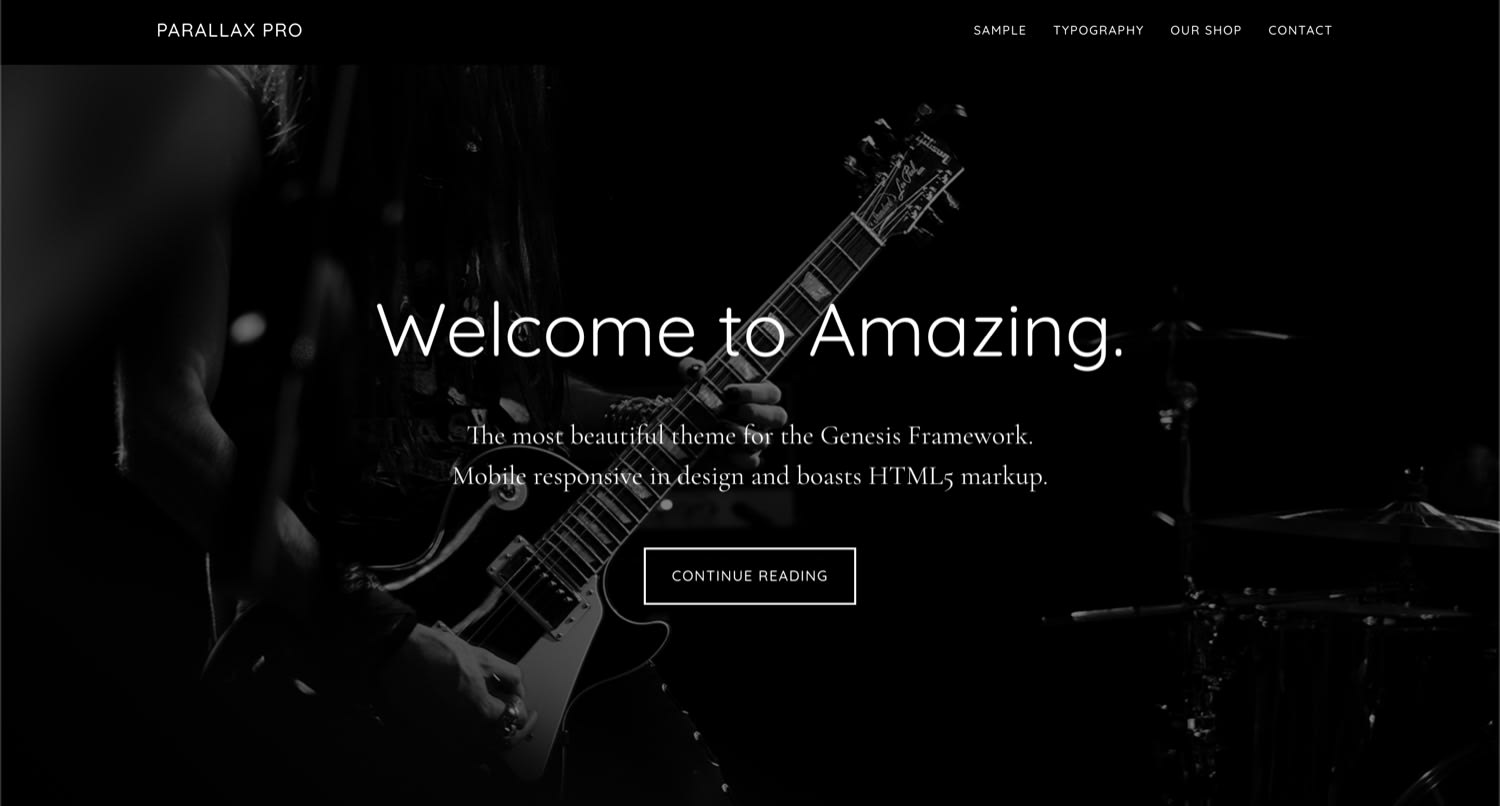 Parallax Pro WordPress theme