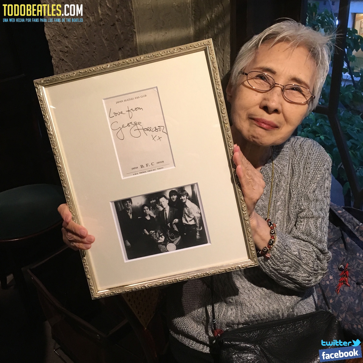 beatles Fan de la época, asistente del show de The Beatles en Tokyo