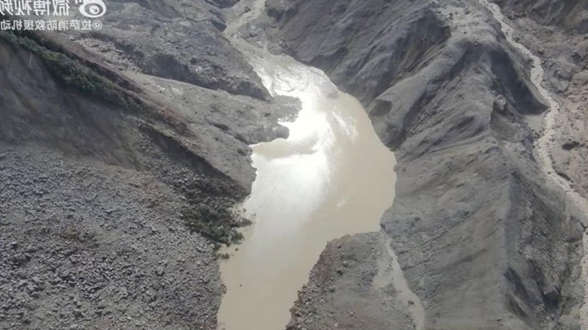 Lake Burst Risk Declines Near China-Nepal Border - lake burst risk