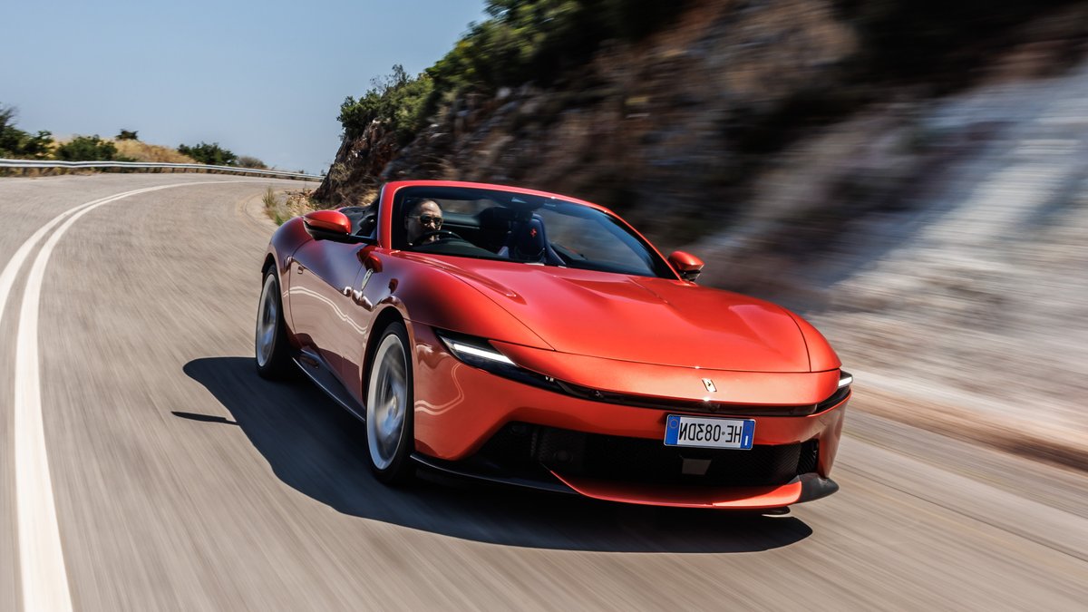 Ferrari Amalfi Spider Turns Heads in Saronic Gulf - ferrari amalfi spider