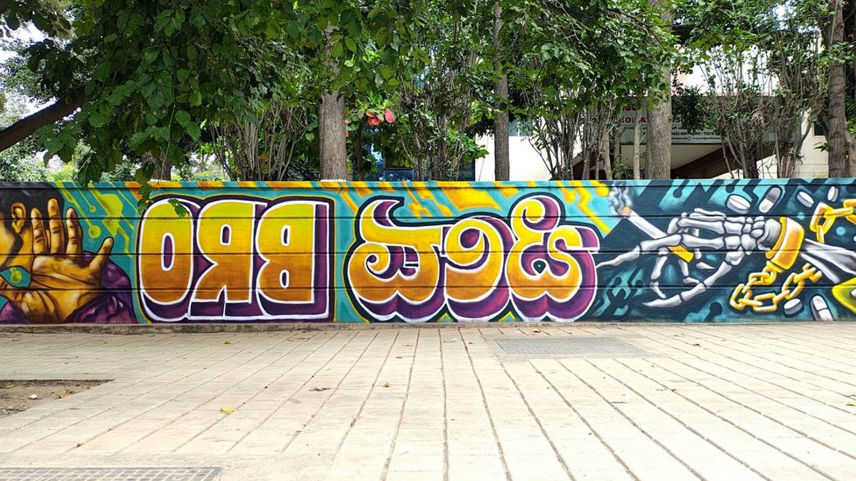 New mural in Byappanahalli tackles drug issue - bengaluru mural drug abuse