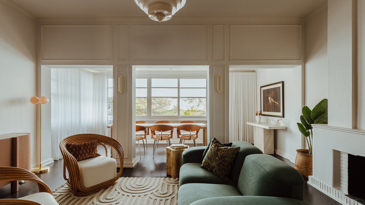 Luxury beachside apartment gets Art Deco makeover - art deco
