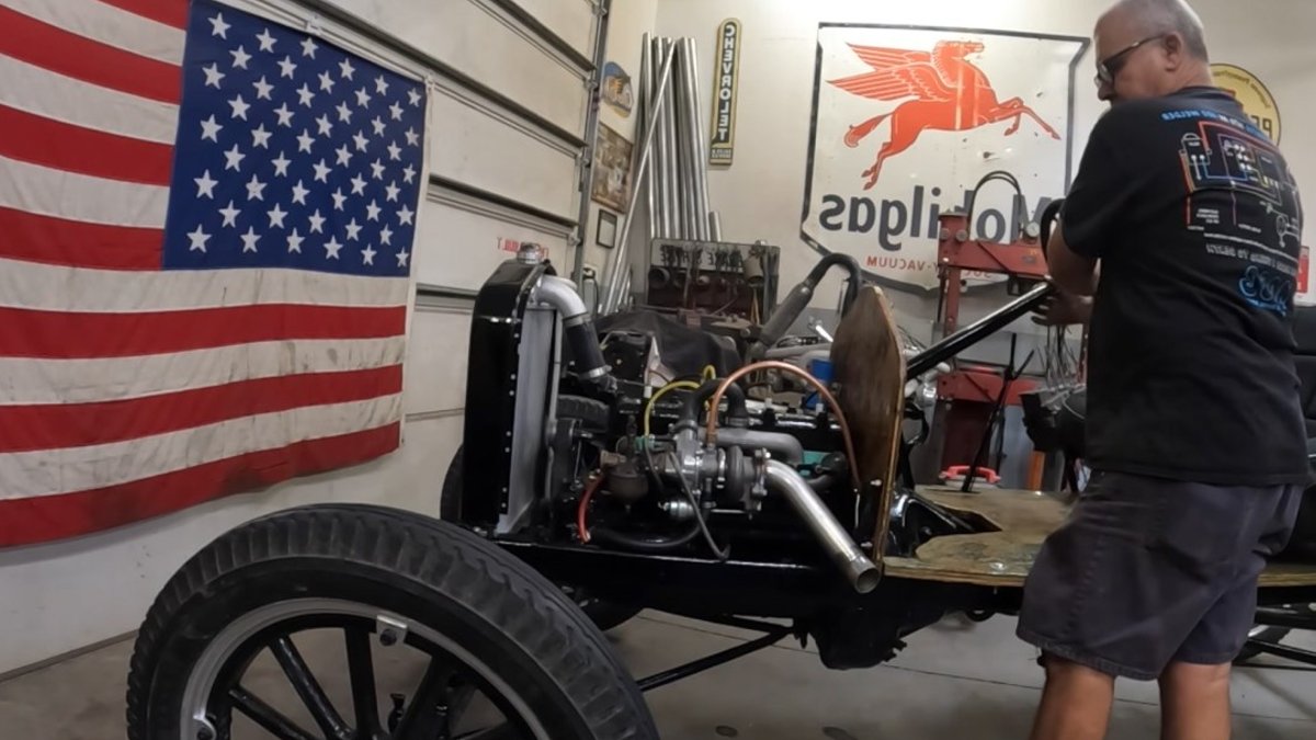 Turbocharger Tested on Century-Old Ford Engine - century-old ford engine turbo