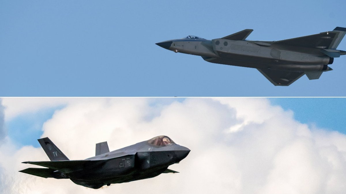 F35 compared to Chinese J20 fighter jet - f35 fighter jet